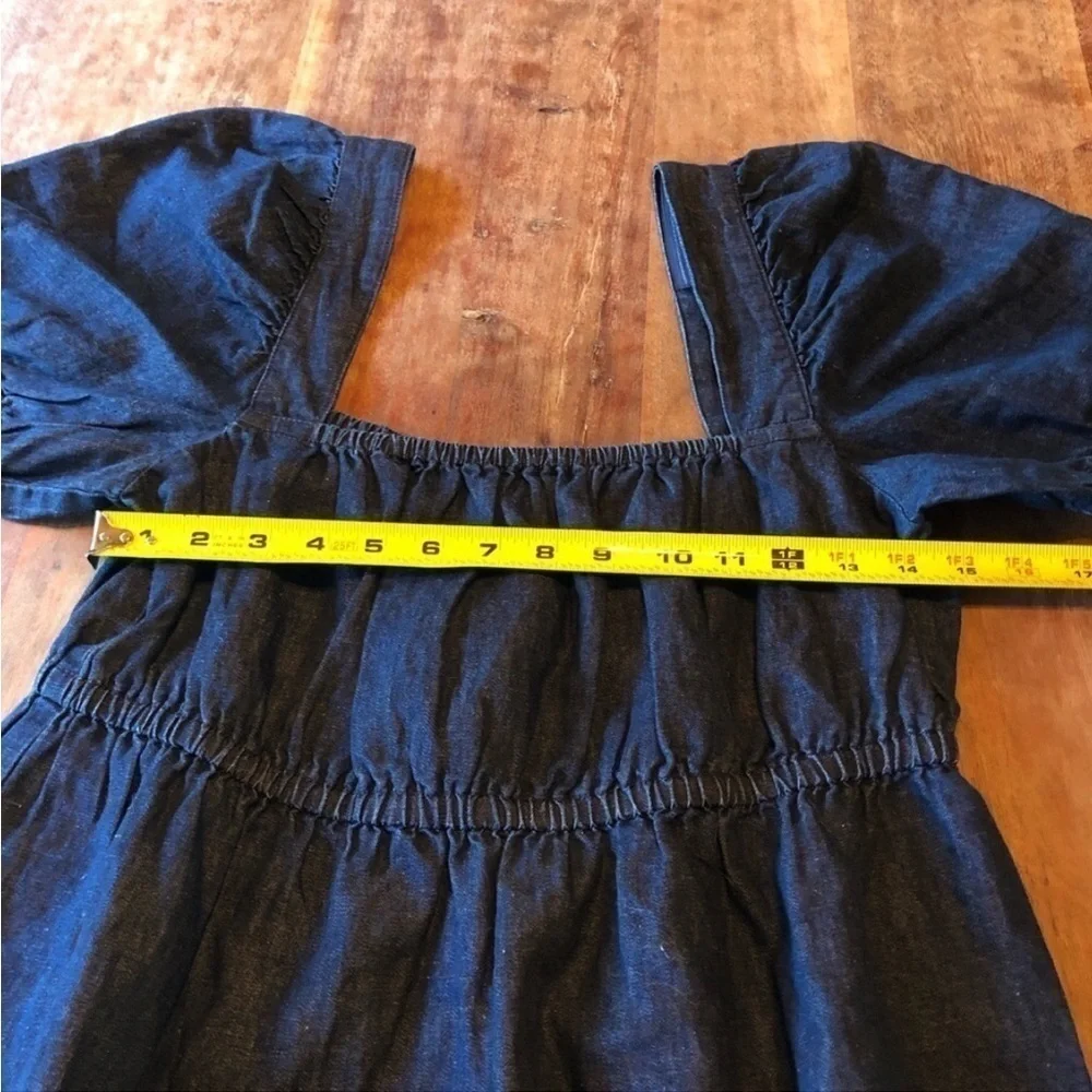 NWT J. Crew Square Neck Denim Mini Dress